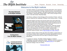 Tablet Screenshot of blythinstitute.org